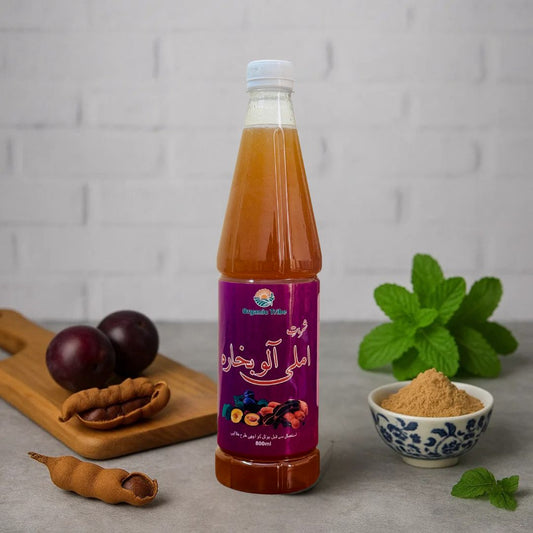 Organic Tribe Imli Aloobukhara Sharbat – Tamarind & Plum Syrup (800ml)