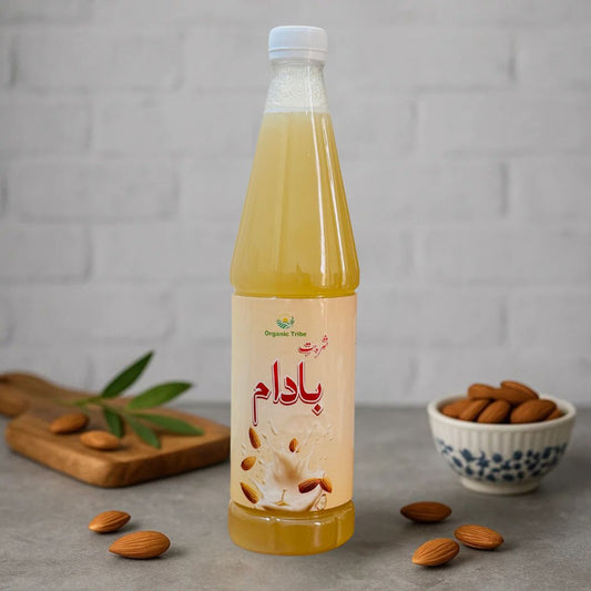 Organic Tribe Badam Sharbat – Almond Syrup (800ml)